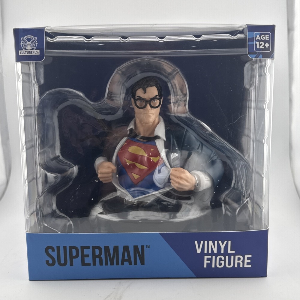 Superman Vinyl Figure DC Comics World's Finest Collection Bust Clark Kent NIB